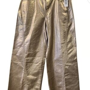 DKNY Metallic Gold Chinos
